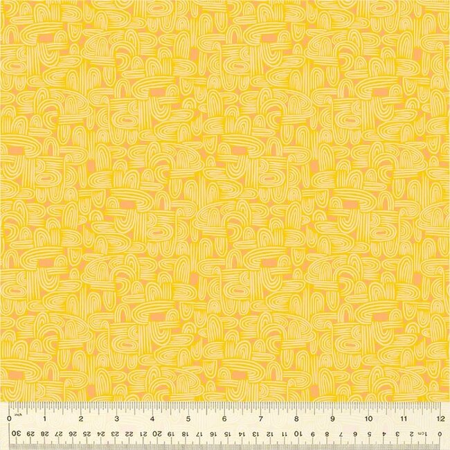 Tamara Kate's Insectarium, Tunneling, 54658-24 Yellow, $0.24/cm or $24/m
