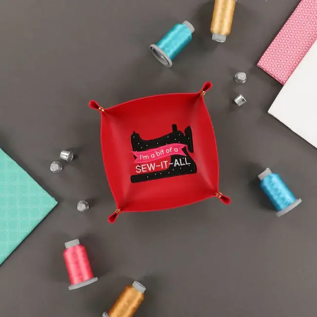 Snap Tray Blanks, Red and Tan