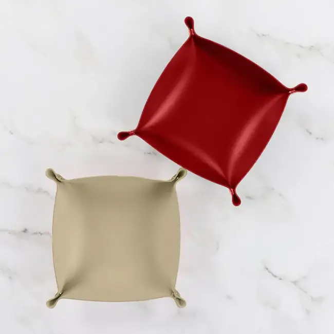 Snap Tray Blanks, Red and Tan