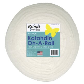 Bosal Jelly roll batting strips 2 1/4 in x 50 yards 100% cotton