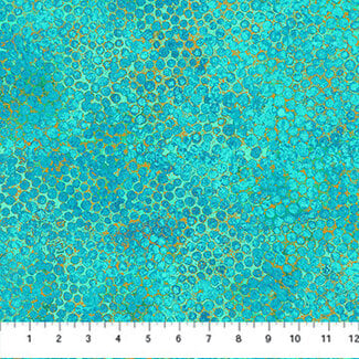 Northcott Studios Shimmer Wide Backing 108", Lagoon, $0.32/cm or $32