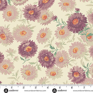 Andover Chrysanthemum 108" wideback, Lilac, $0.39/cm or $39/m