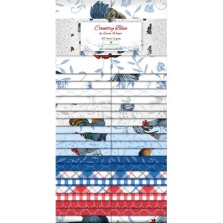 Wilmington Prints Country Blue, Jelly Roll, 2.5" strips