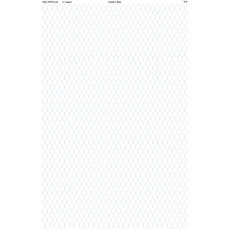 Wilmington Prints Country Blue, Chicken Wire, White, $0.25/cm or $25/m