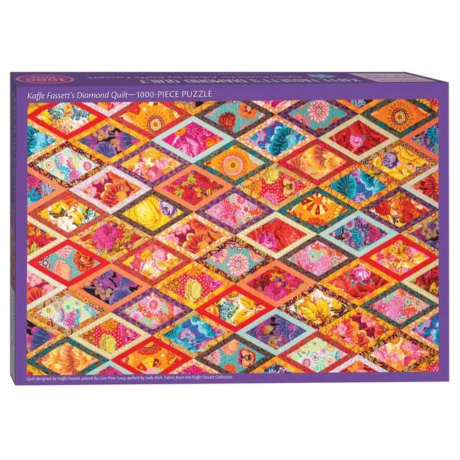 Kaffe Fassett's Diamond Quilt Jigsaw Puzzle