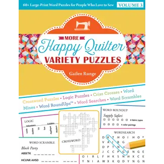 C & T Publishing More Happy Quilter Variety Puzzles—Volume 3