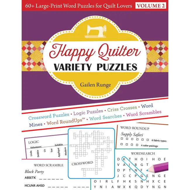 Happy Quilter Variety Puzzles Volume 2