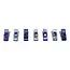 Mixed Glitter Clips, Purple, Pack of 50