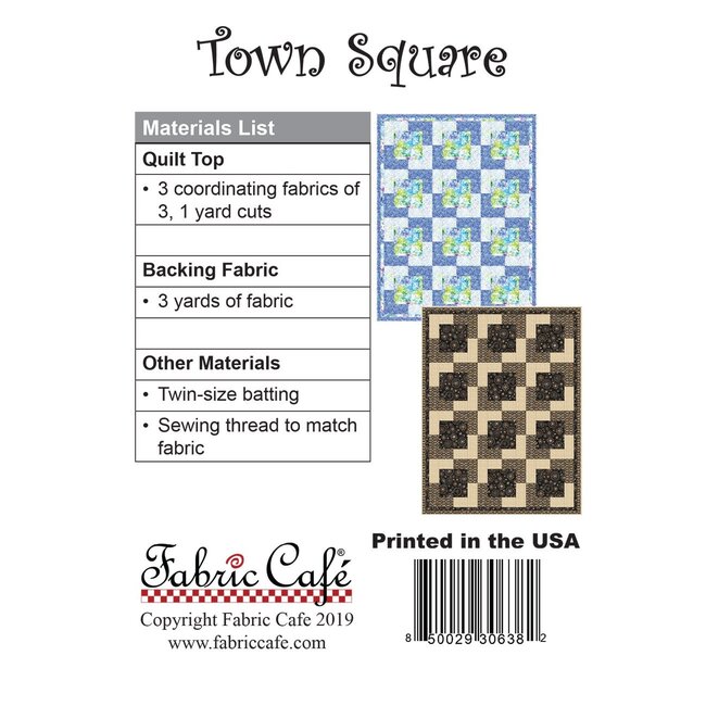 Town Square 3-Yard Quilt Pattern