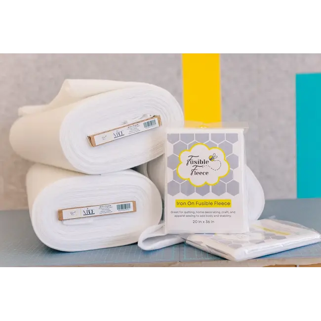 Single-Sided Fusible Fleece  60" wide 0.33/cm or $33/m