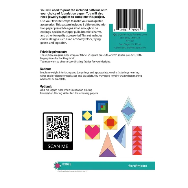 Paper pieced Jewelry Vol 1