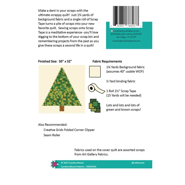 Scrappy Christmas Tree Quilt Pattern