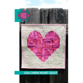 Carolina Moore Log Cabin Heart Quilt Pattern