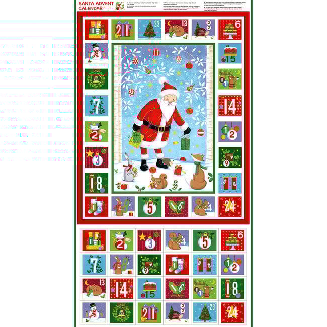 Merry Christmas Advent Calendar Panel 2486/1