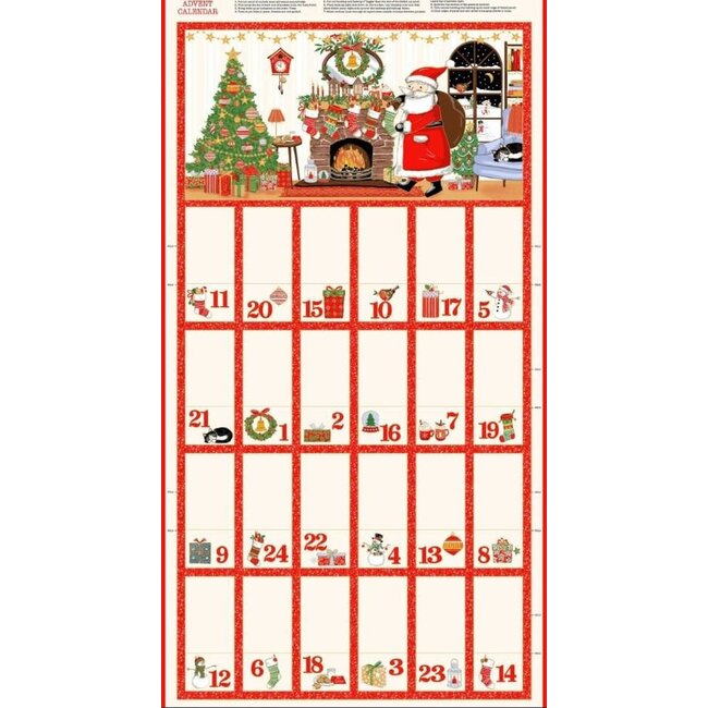 Jolly Saint Nick Advent Calendar Panel