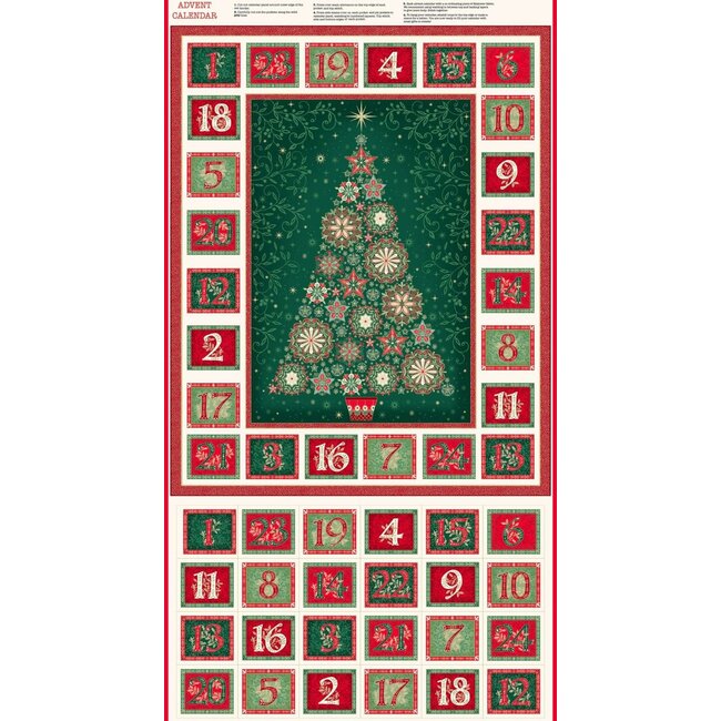 Good Tidings Advent Calendar Kit - Cream Backing