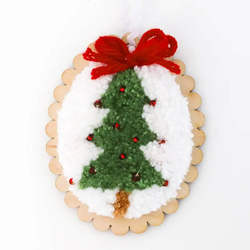 Cozy Christmas Ornaments Punch Needle Kit - Stitch by Stitch