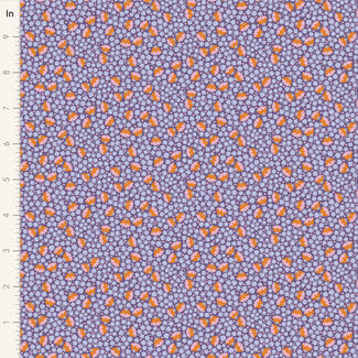 Tilda 87 cm cut - Bellflower, Thristle, $0.24/cm or $24/m