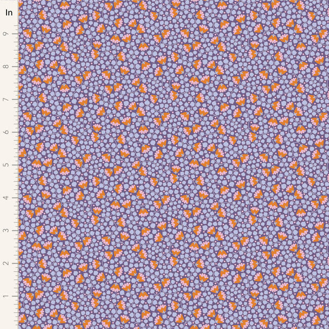 87 cm cut - Bellflower, Thristle, $0.24/cm or $24/m