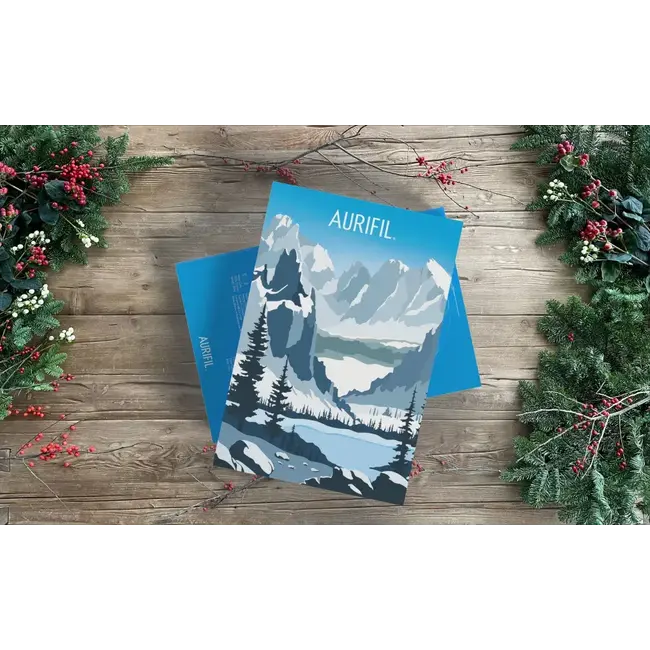 Le Alpi, Stitch by Stitch Version 50wt Aurifil Advent Calendar