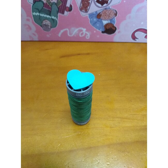 Heart Shaped Spool Cap (for Small Aurifil Spools)