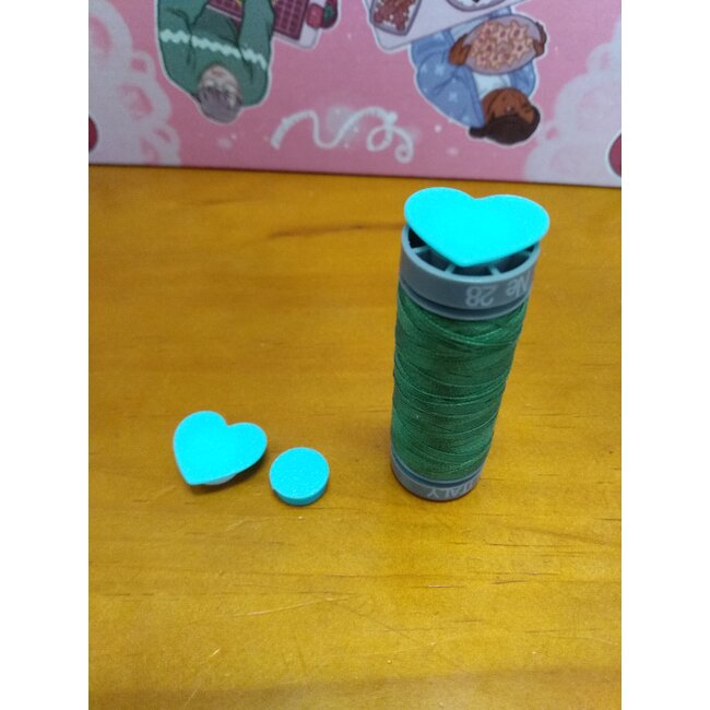 Heart Shaped Spool Cap (for Small Aurifil Spools)