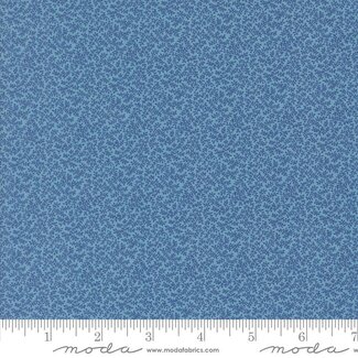 Moda Sally's Stitches, Wandering Vines, Prussian Blue, $0.24/cm or $24/m