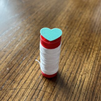 Stitch by Stitch Heart Shaped Spool Cap (for Small Aurifil Spools)