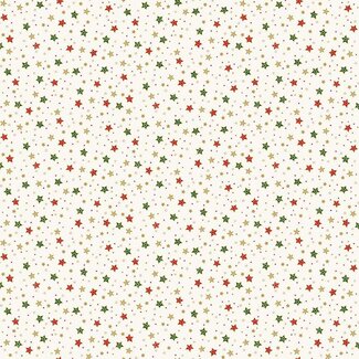 Makower UK JOLLY SAINT NICK SPARKLE MK125/Q Cream