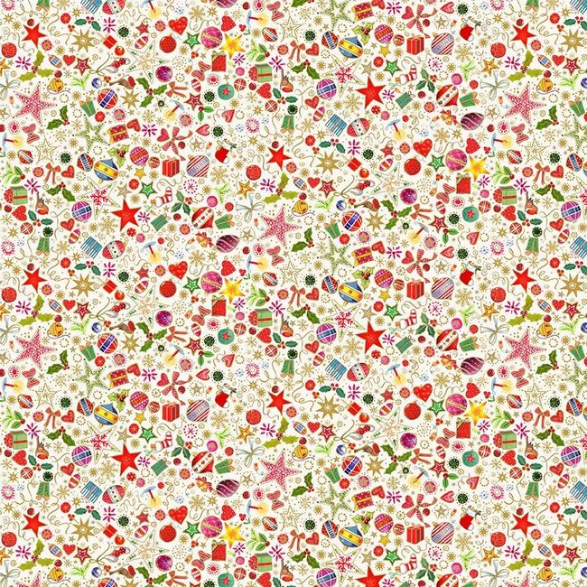 JOLLY SAINT NICK CHRISTMAS TREASURES MK122/Q Cream