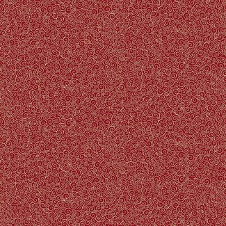 Makower UK GOOD TIDINGS SCROLL MK109/R Red