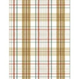 Wilmington Prints 95cm of Season's Study, Plaid, Brown $0.23 per cm or $23/m