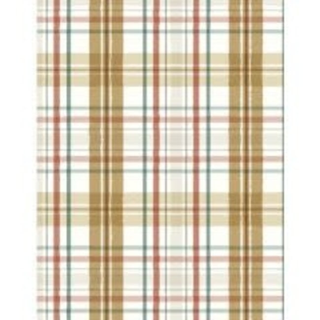 95cm of Season's Study, Plaid, Brown $0.23 per cm or $23/m