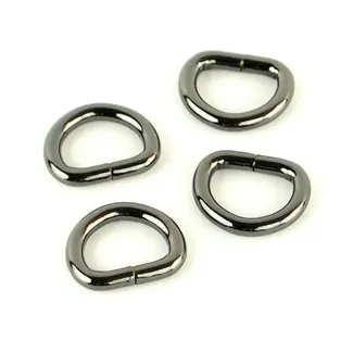 Sallie Tomato Four Gunmetal 1/2in D-rings