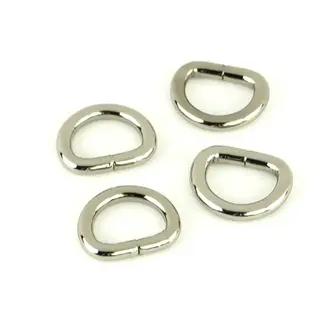Sallie Tomato Four Nickel 1/2in D-rings