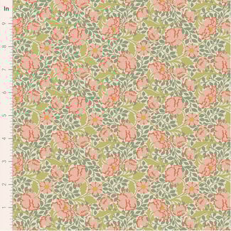 Tilda Songbird, Flora, Sage, $0.25/cm or $25/m