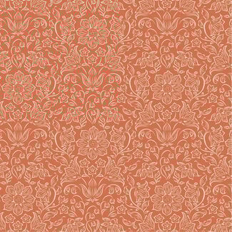 Tilda Songbird Blender, Lila, Coral, $0.25/cm or $25/m