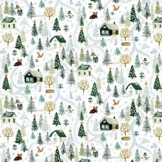 Dear Stella 80cm of Sweater Weather, White, $0.20/cm or $20/m