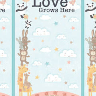 Wilmington Prints Rainbow Dreams, Large Panel bundled with Pattern