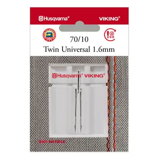Husqvarna Viking Husqvarna Viking Twin Universal Needle - Size 70/10 - 1.6mm 1 pack