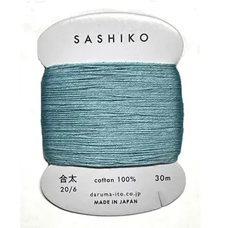 Daruma Carded Sashiko Thread, Thick - Coastal Blue 226