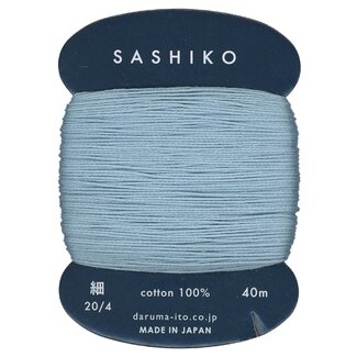 Daruma Carded Sashiko Thread, Thin - Light Blue 226