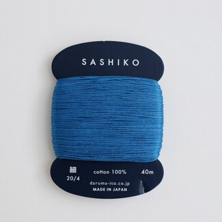 Daruma Carded Sashiko Thread, Thin - Sapphire 224