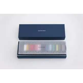 Daruma Large Gift-set of Carded Sashiko Thread, Thin - 29 colours