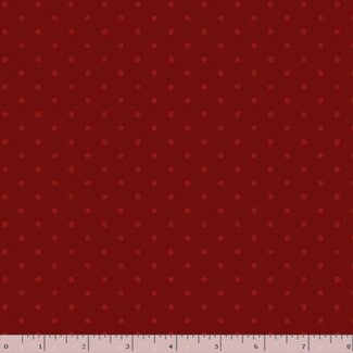 Marcus Fabrics 1 Metre Make It Merry, Polka Dots, Wine, $24/m