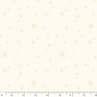 Marcus Fabrics 95cm of Make It Merry, Stars, Cream, $24/m