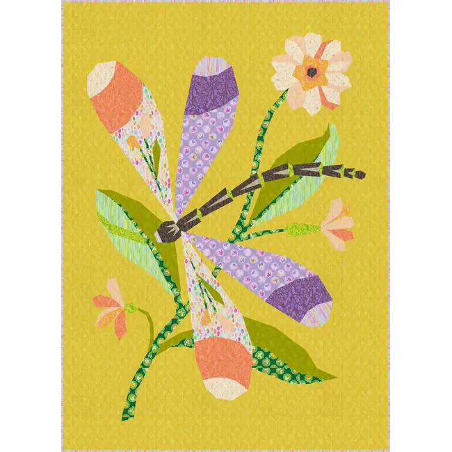 Wonder Garden No 14 - The Dragonfly Quilt Pattern