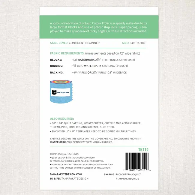 Colour Frolic Quilt Pattern