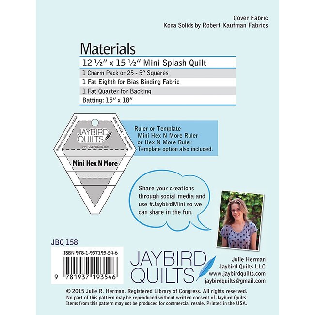 Mini Splash Mini Quilt Pattern