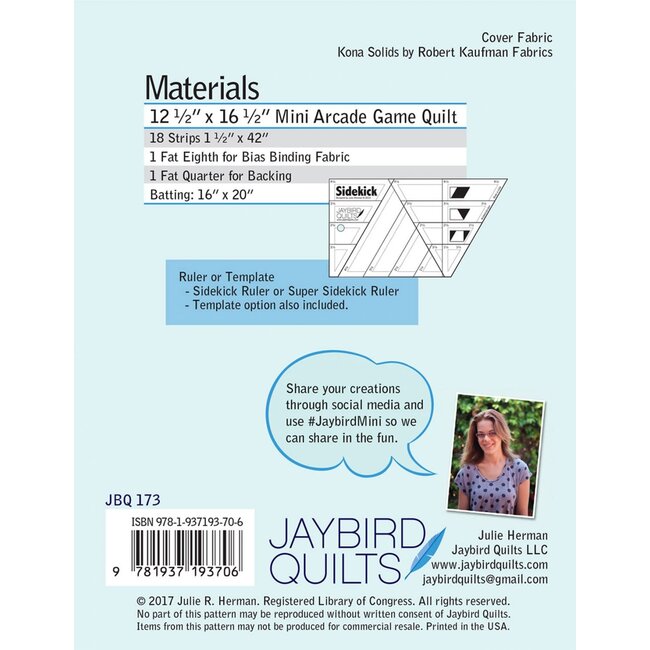 Mini Arcade Game Mini Quilt Pattern